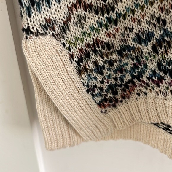 NWOT Peruvian Connection Pima Cotton aztec Boho Pullover Sweater XS / S - Picture 5 of 9